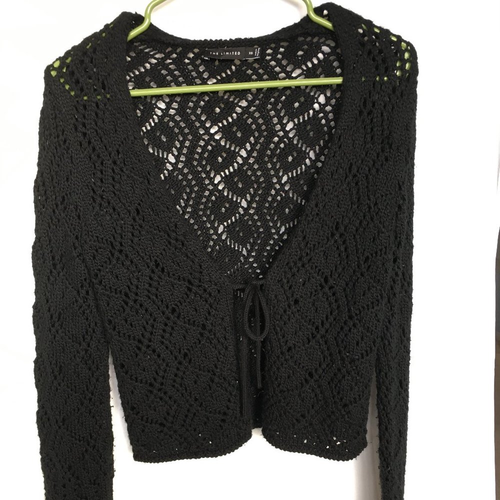 Crochet Tie Cardigan